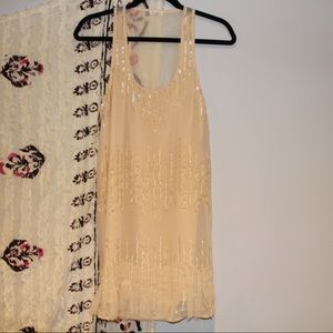 Subtle peach Sequin Dress